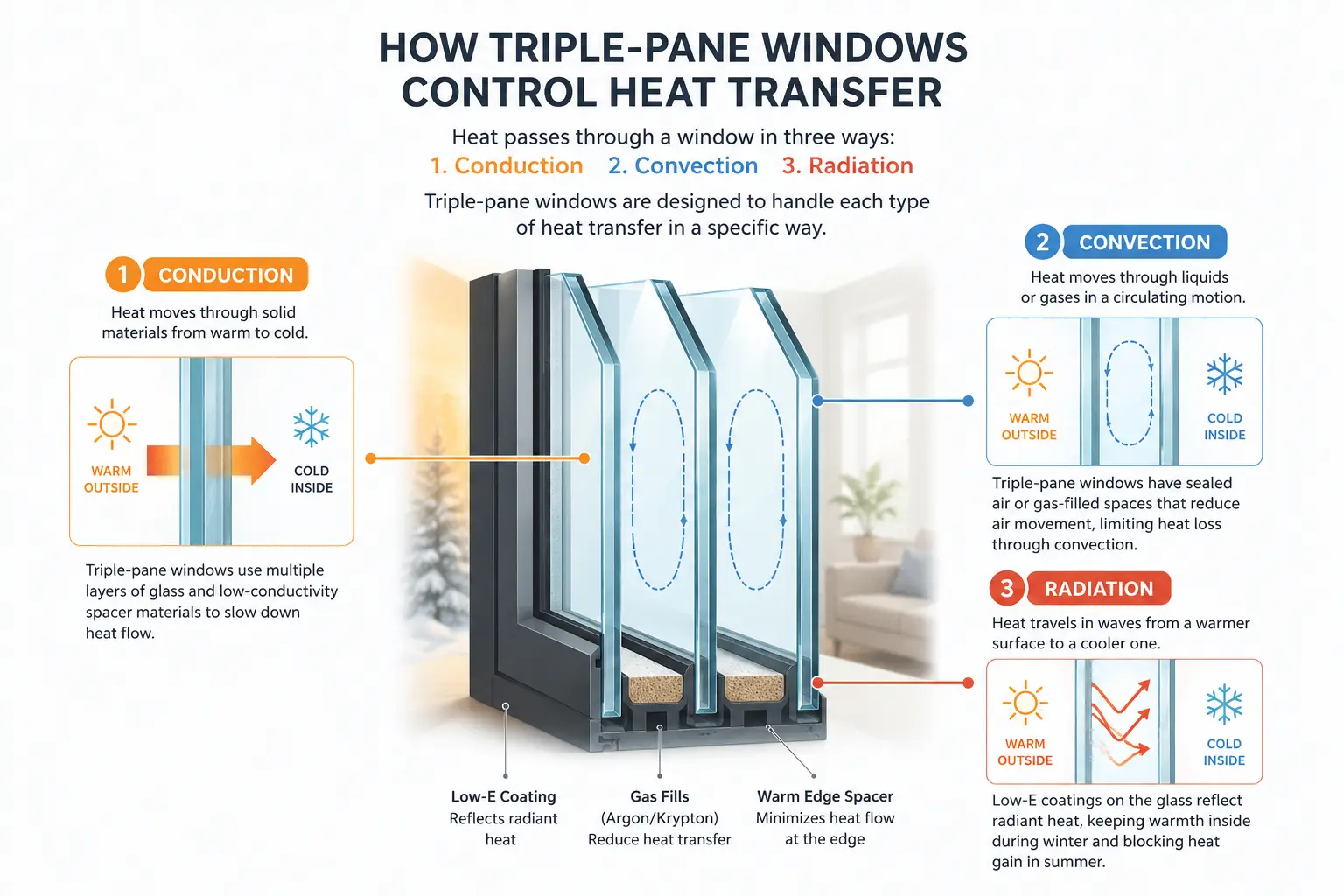 Triple Glazing ControlsaTriple Glazing Controls Heat Transfer